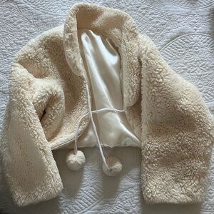 Girls Faux Fur Shrug size s